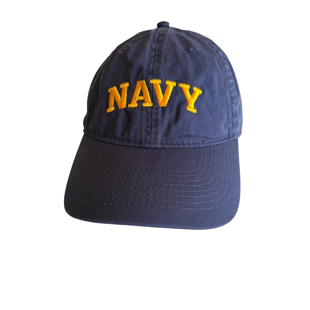 Clutch by Vantage Baseball Cap Navy Blue Yellow Navy Embroidery‎ Adjustable Hat